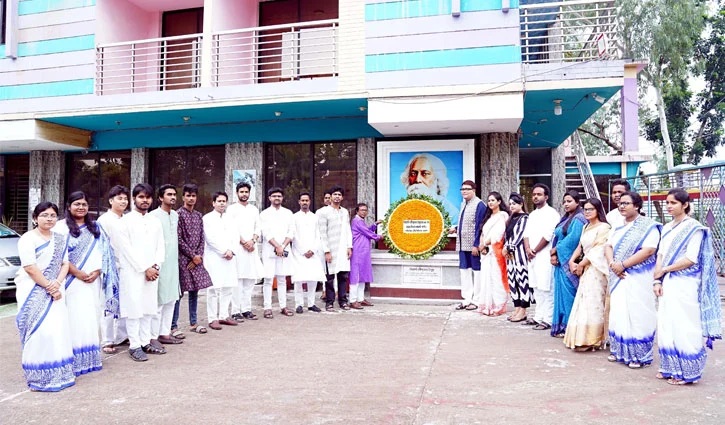 রবীন্দ্র বিশ্ববিদ্যালয়ে রবীন্দ্রনাথের মহাপ্রয়াণ দিবস পালন